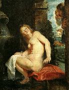 Peter Paul Rubens susanna och gubbarna painting